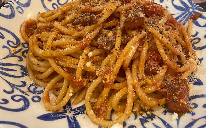 All'Amatriciana With Anchovies